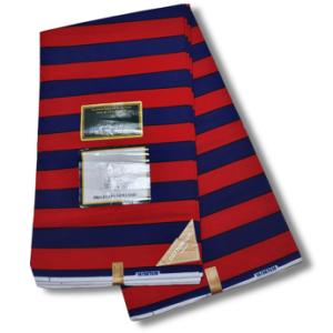 Dutch Hollandaise Wax Fabric- Red/Blue