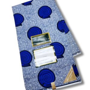 Dutch Hollandaise Wax Fabric- Blue