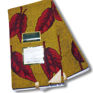 Dutch Hollandaise Wax Fabric- Red