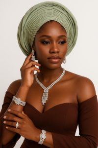 Silver Stoned Jewelry Set