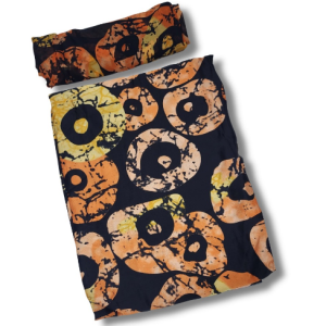 Silk and Chiffon Fabric- Brown
