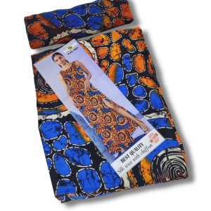 Silk and Chiffon Fabric- Blue