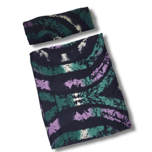 Silk and Chiffon Fabric- Green