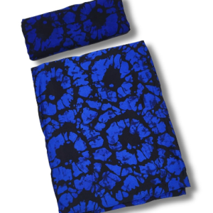 Silk and Chiffon Fabric- Blue