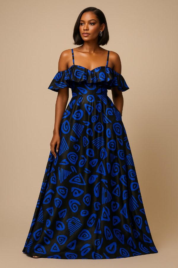 Silk and Chiffon Fabric- Blue