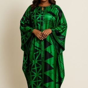 Silk and Chiffon Fabric- Green