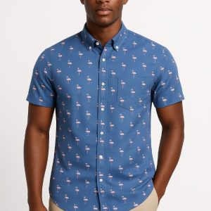 Men's Casual Shirt-Blue