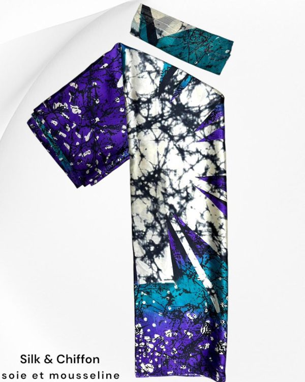 Silk and Chiffon Fabric 013