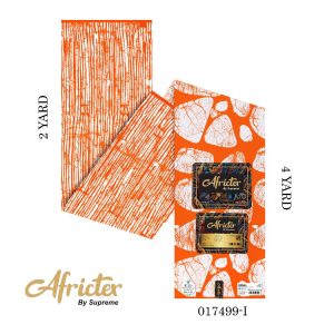 Africtex Ankara Fabric- Orange