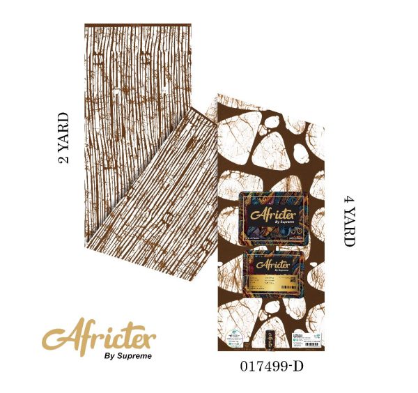 Africtex Ankara Fabric- Chestnut