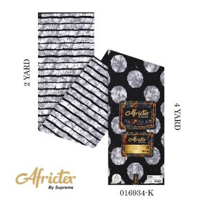 Africtex Ankara Fabric- Black