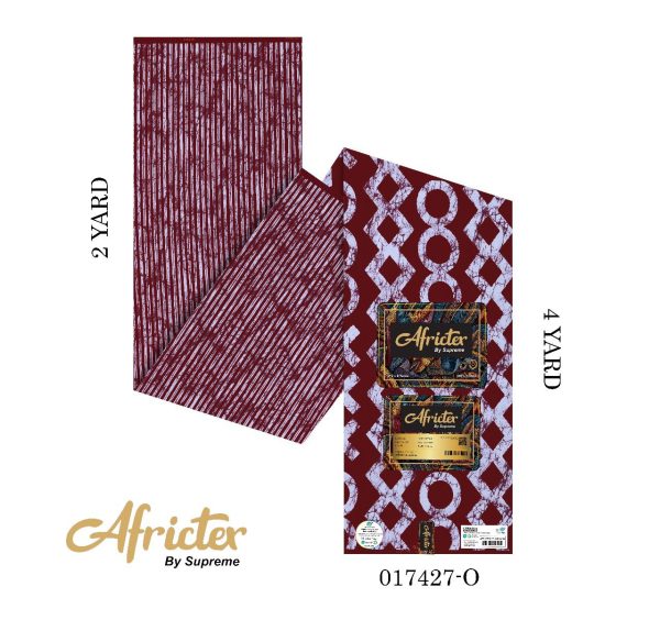 Africtex Ankara Fabric- Burgundy
