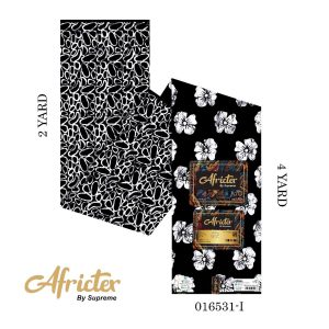 Africtex Ankara Fabric- Black