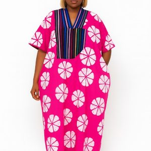 The Zainab Pink Ankara Free Dress