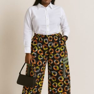 Ankara Cargo Pants- Yellow/Orange