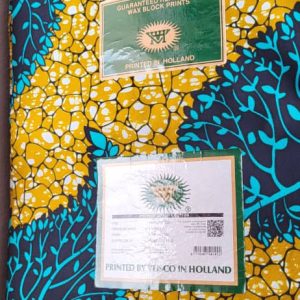 Dutch Hollandaise Wax Fabric 29- Blue