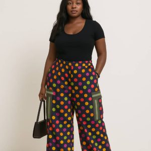 Ankara Cargo Pants- Orange/Purple