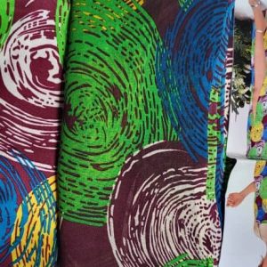 Silk and Chiffon Fabric 51- Blue