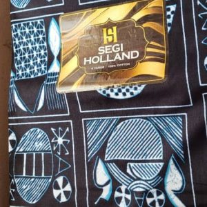 Segi Holland Pure Cotton Ankara fabric 63- Blue