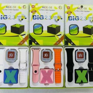 Ace 50 Smartwatch with Mini Speaker- Pink