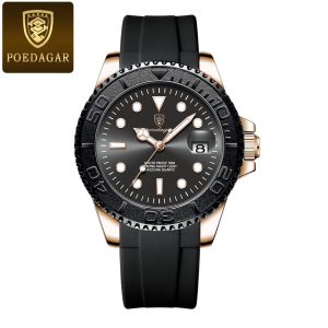 Poedegar Rubber Strap Watch