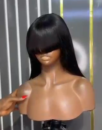 Fringe Straight Bob Wig