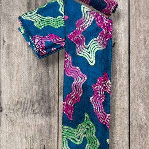 Silk and Chiffon Fabric- Blue