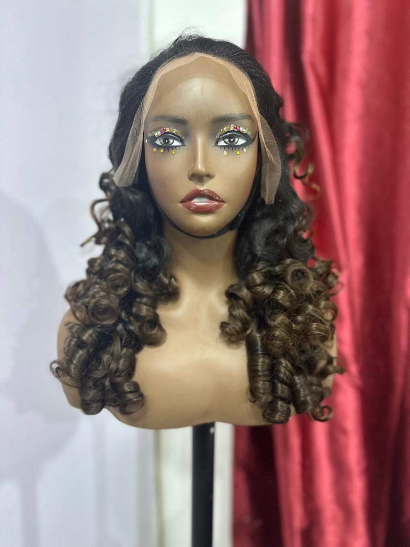 “13x4 Layered Bounce Wig – Color 1B/4