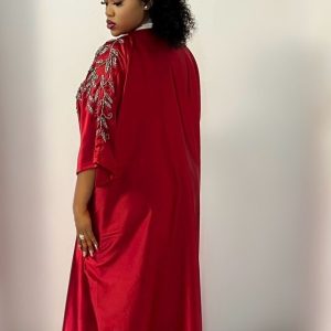Red Silk Long Dress