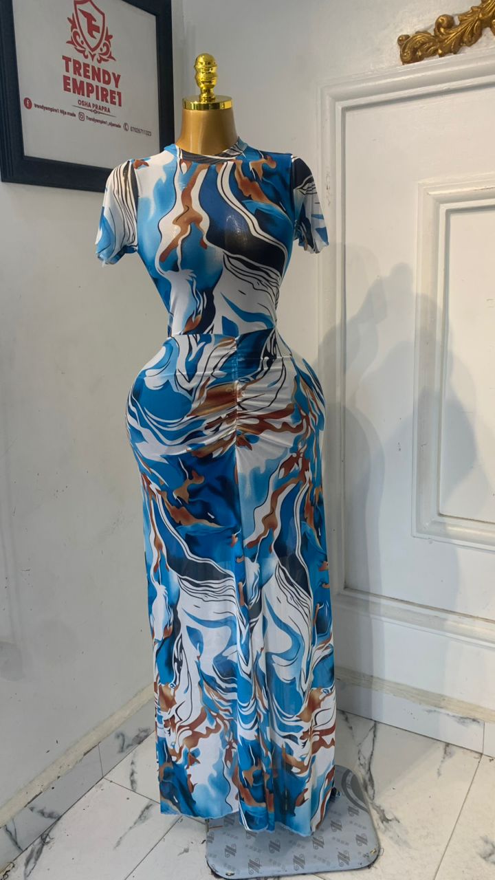 Colorful Mesh Dress