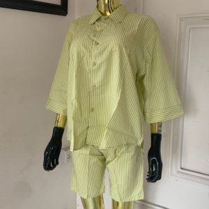 Crisp Cotton 2pc Short and Shirt Set