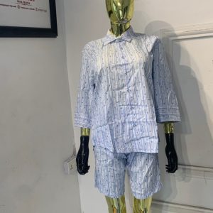 Crisp Cotton 2pc Short and Shirt Set