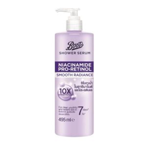 Boots Niacinamide Pro Retinol Smooth Shower Serum – 495ml
