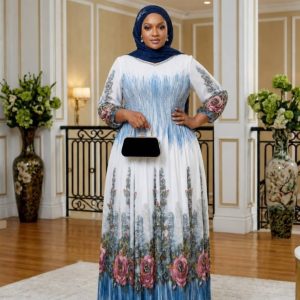 Elegant Women's Abayas with Matching Scarf