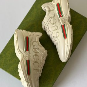 GUCCI RHYTON GG IVORY SNEAKERS