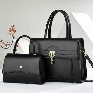 Trendy 2 in 1 Ladies Leather Handbag