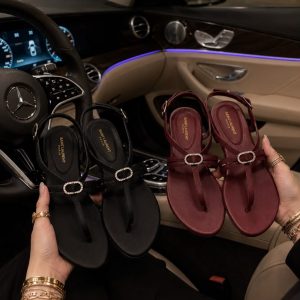 Saint Laurent Inspired Casual Flat Leather Sandal