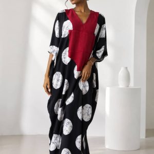 Ankara and Aso Oke Long Bubu Dress
