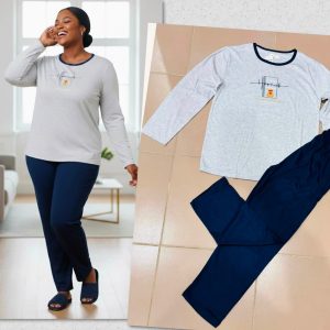 Unisex Long Sleeve Sleepwear Set