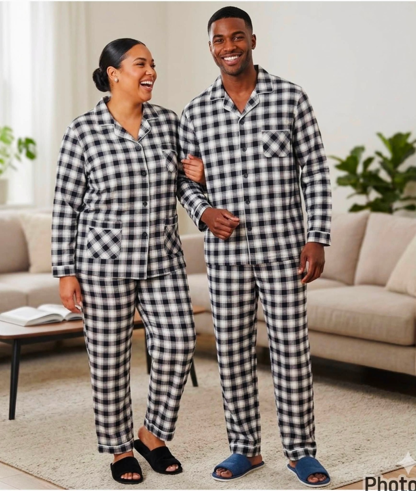 Classic Button Down Long Sleeve Sleepwear Set - Image 3
