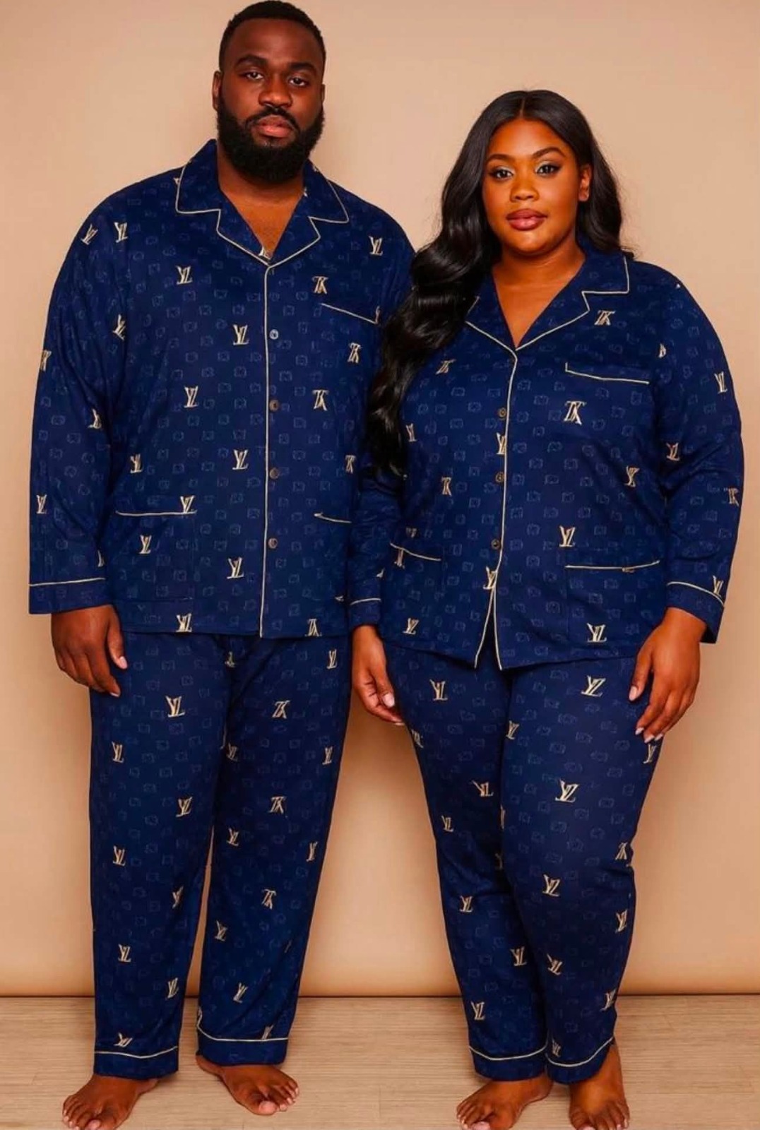 Classic Button Down Long Sleeve Sleepwear Set