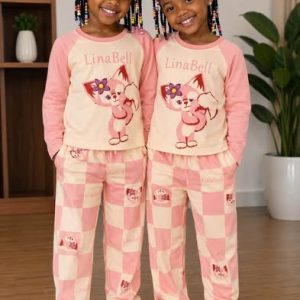 Kid's Round Neck Sleepwear Set