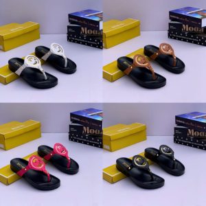 Michael Kors Women's Casual Leather Slide Sandals