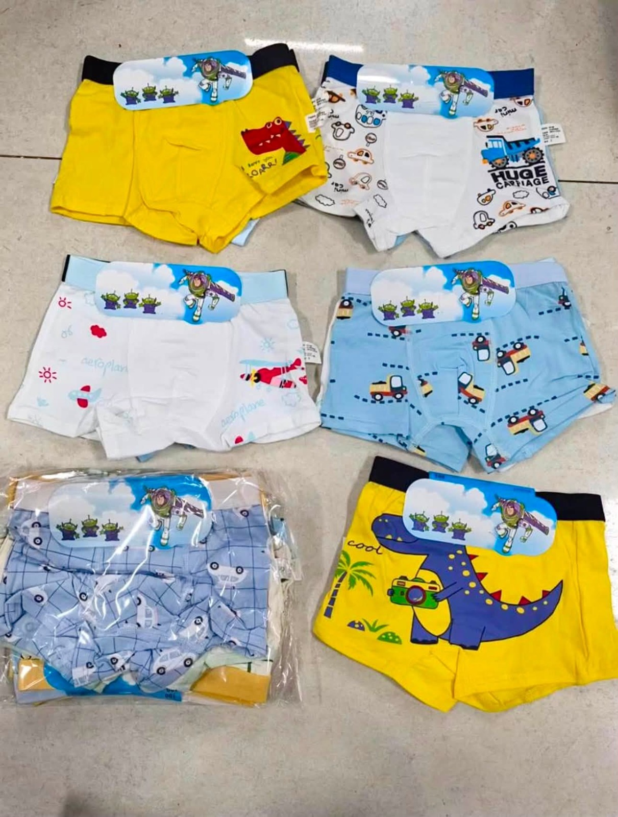 Boys' Soft Cotton Underwear Briefs – Pack of 6
