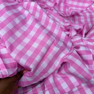Pink High-Quality Cotton Fabric for Ready-to-Wear Clothing