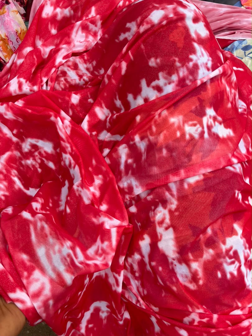 Premium Mesh Fabric by the Yard – Soft Sheer Net Fabric for Dresses