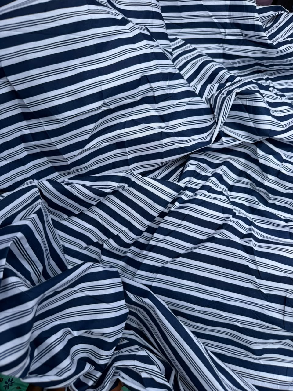 Blue Stripped High-Quality Cotton Fabric for Ready-to-Wear Clothing