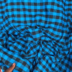 Premium Plaid Cotton Fabric by the Yard