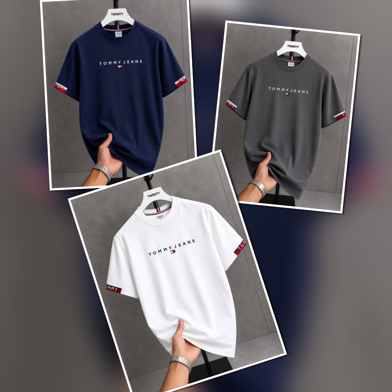 Tommy Hilfiger Men’s Round Neck T-Shirt – Classic Cotton Casual Tee