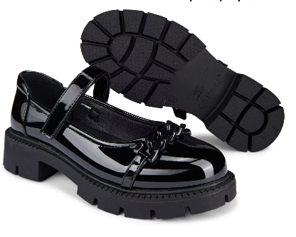 Girls' Patent Leather School Shoes – Smart Comfortable Uniform Shoes